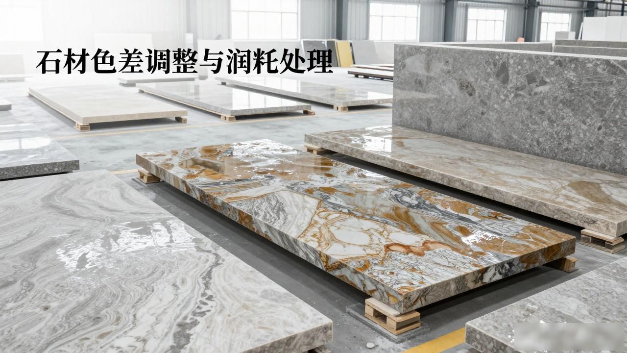 石材色差调整与润色处理_石材色差润色调整处理方法_石材色差补救
