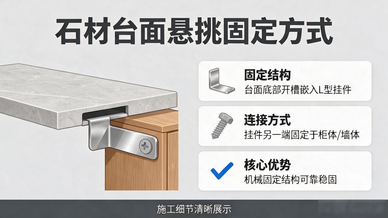 石材台面做前沿图片_石材台面安装，支撑结构设计知识点_石材台面如何制作