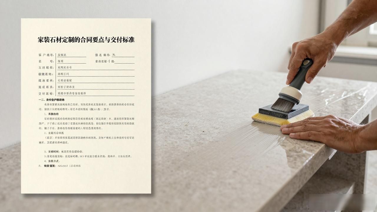 家装石材定制的合同要点与交付标准_石材订购协议书范本_石材施工协议免费版本