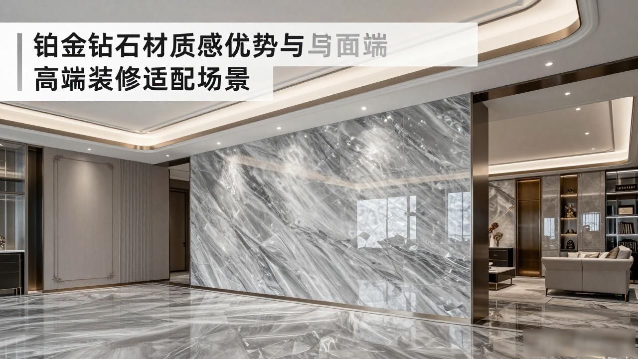 铂金钻石材质感优势与高端装修适配场景_最好用的石材钻头排名_石材蓝钻图片