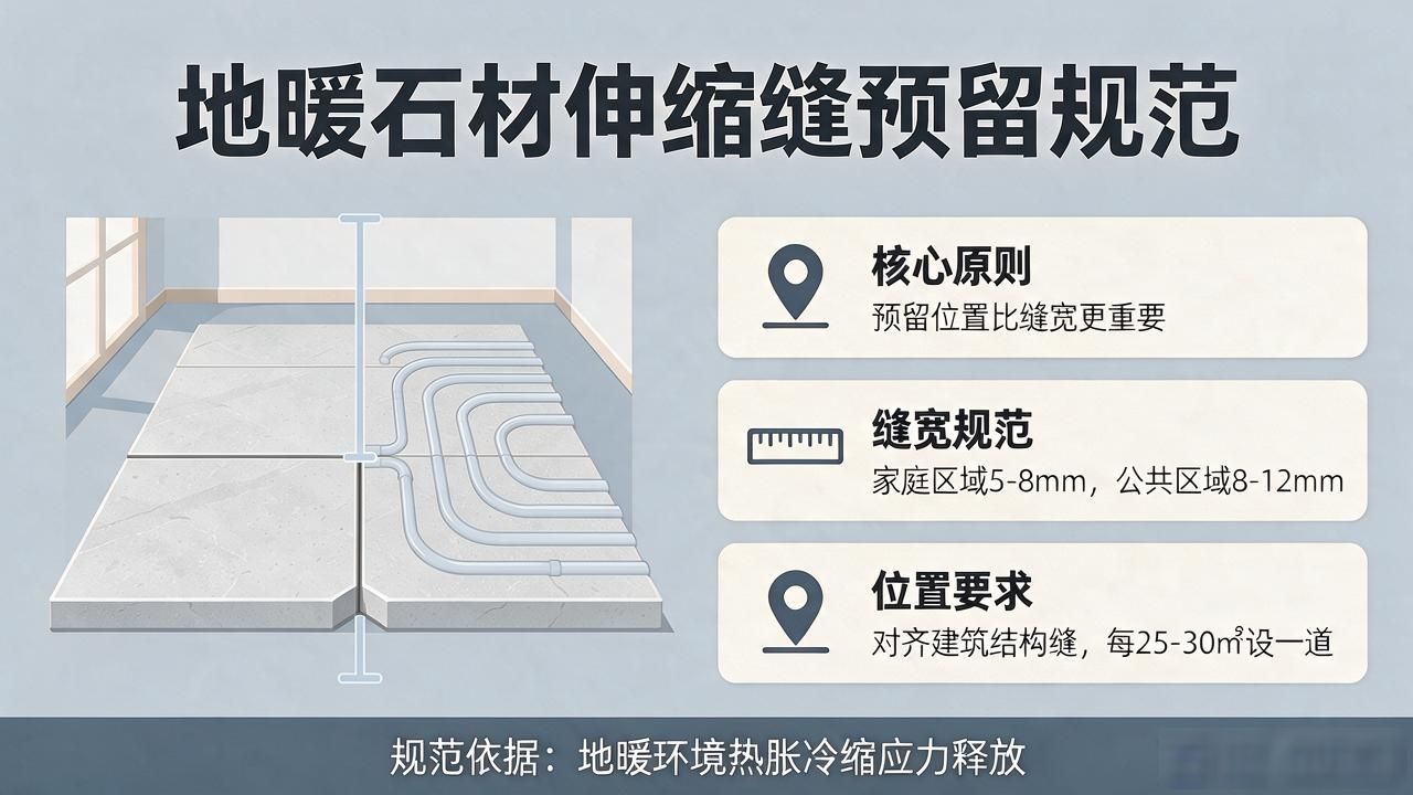 铺地暖伸缩缝怎么留_地暖地面石材伸缩缝预留规范科普_地暖地砖伸缩缝留多少