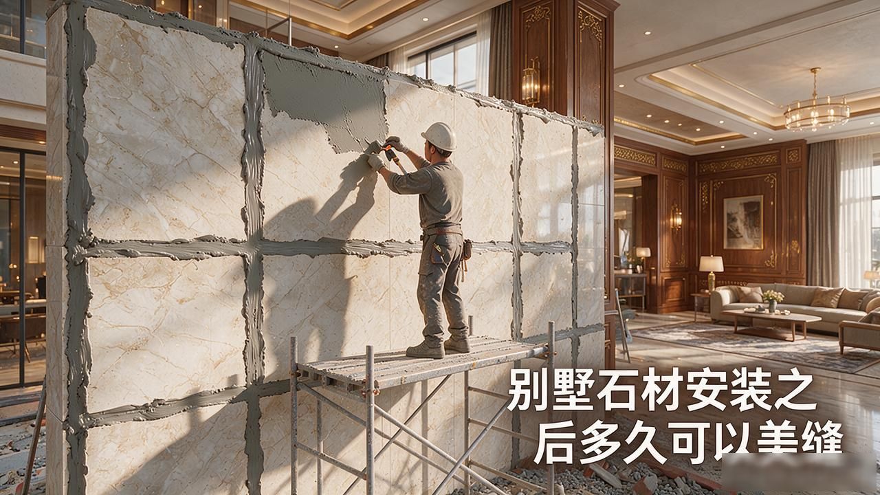 石材需要美缝_别墅石材安装之后多久可以美缝_别墅石材栏杆安装实拍