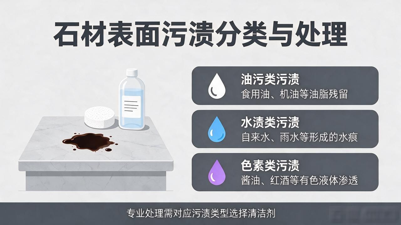 石材污渍去除技巧_石材表面污渍分类与处理_石材表面处理方式