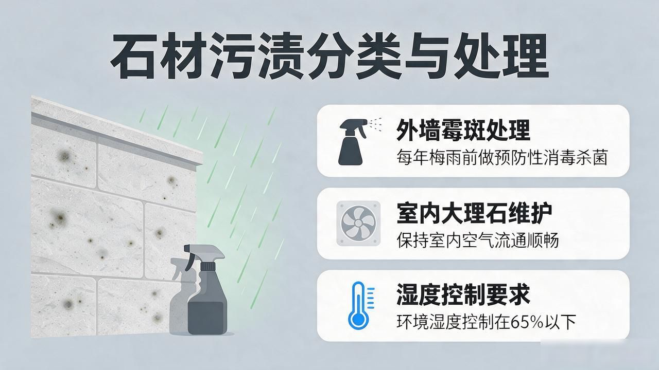 石材污渍去除技巧_石材表面处理方式_石材表面污渍分类与处理