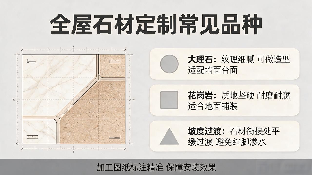 全屋石材定制中常见石材品种及其特性_石材品种识别_石材品种鉴定机构