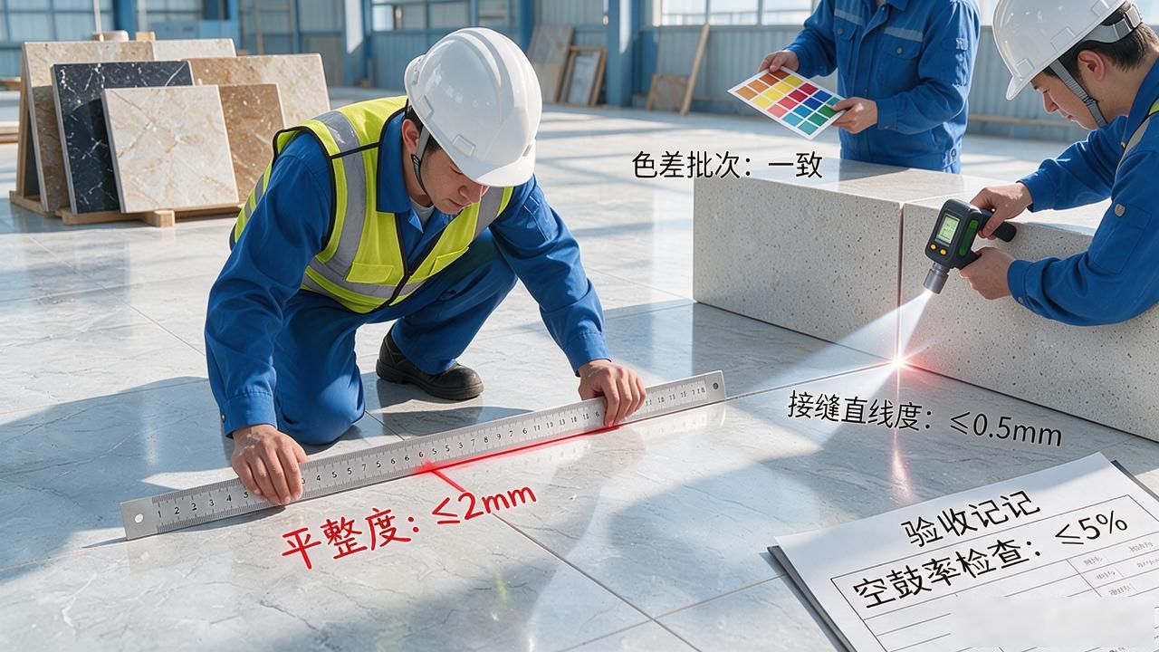 石材施工质量验收标准_石材工程项目质量通病汇总_石材质检报告