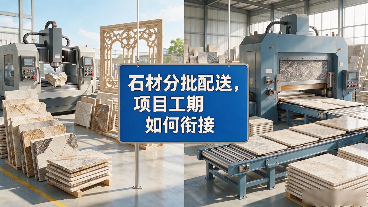 石材分批配送，项目工期如何衔接_石材供货项目挂靠合法吗_石材厚度是主控项目么
