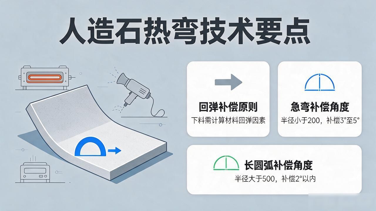 热弯玻璃模具制作工艺要点_人造石热弯造型的技术要点_人造石岗石台面翻新工具