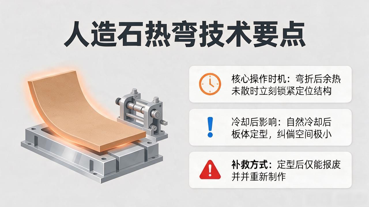 人造石热弯造型的技术要点_热弯玻璃模具制作工艺要点_人造石岗石台面翻新工具