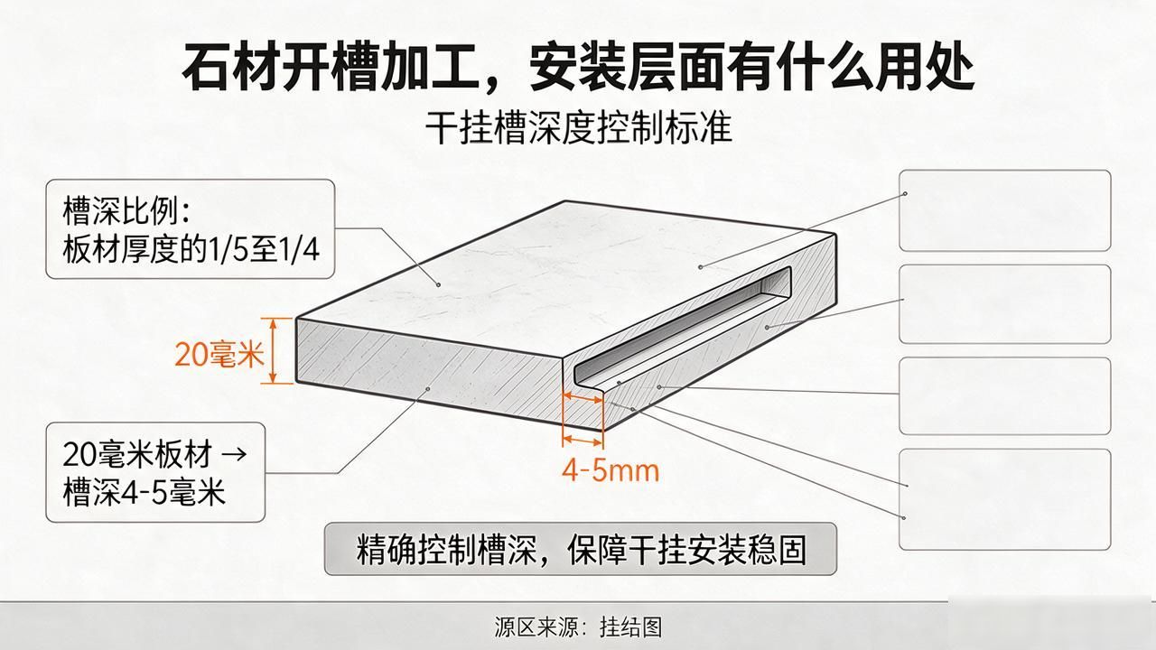 石材开槽加工，安装层面有什么用处_石材加工安全要求_石材加工开槽挖盆