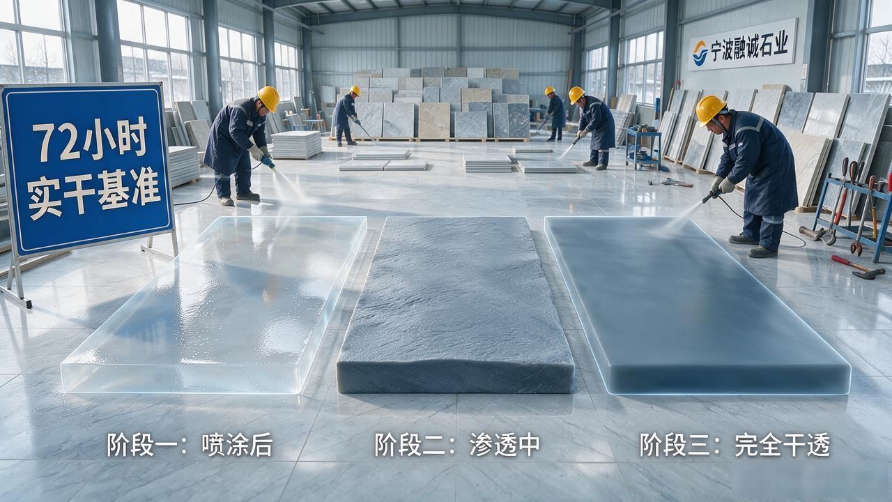石材水性防护能坚持多长时间_石材水性防护防护周期图片_低温环境石材防护干透周期变化