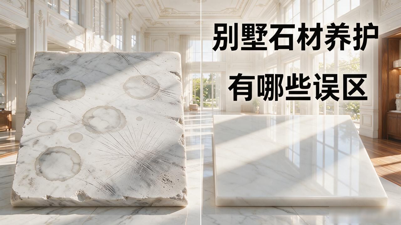 家庭别墅石材结晶养护_别墅石材后期日常养护实操方法_别墅石材栏杆安装视频