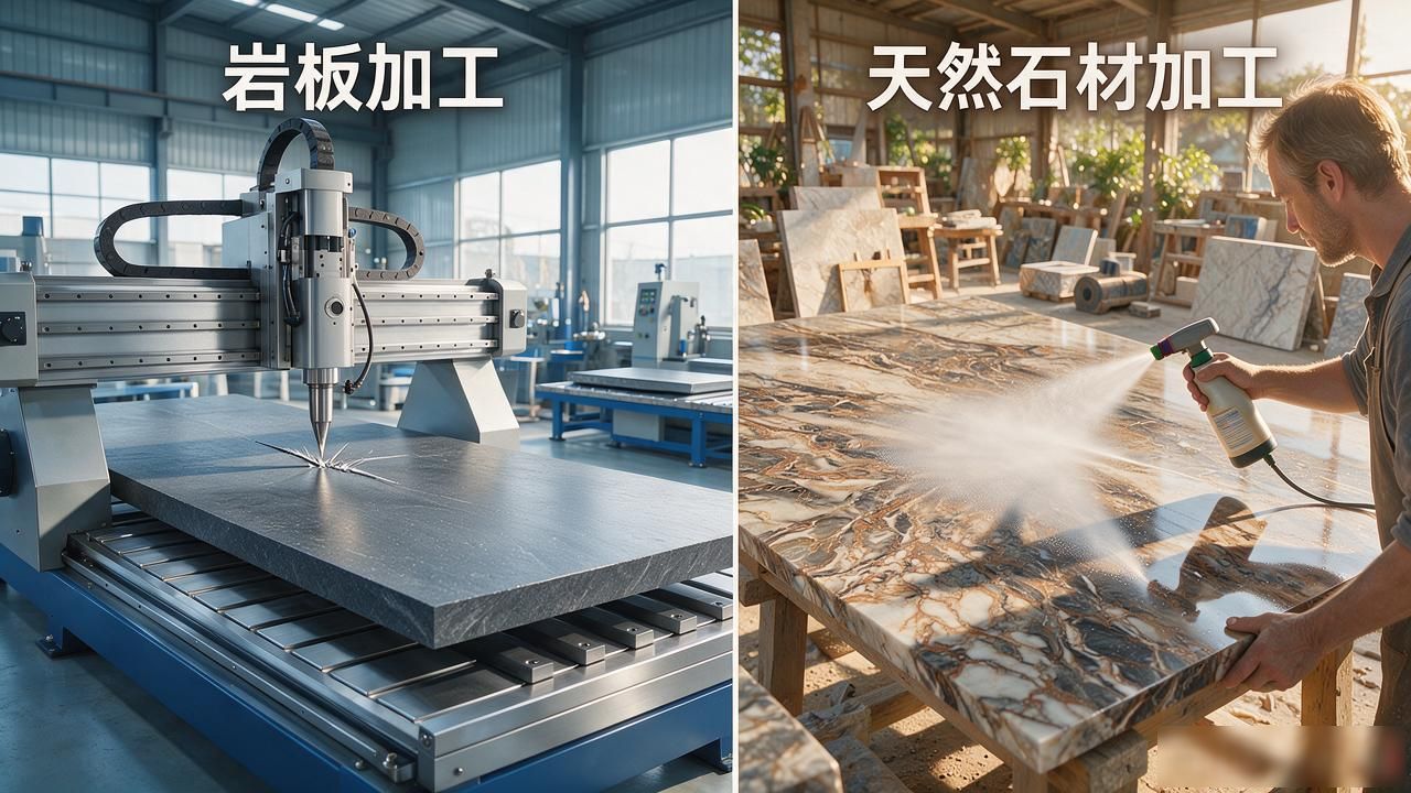 岩板加工与天然石材加工差异_石材与岩板的区别_加工石材岩差异天然板的原因