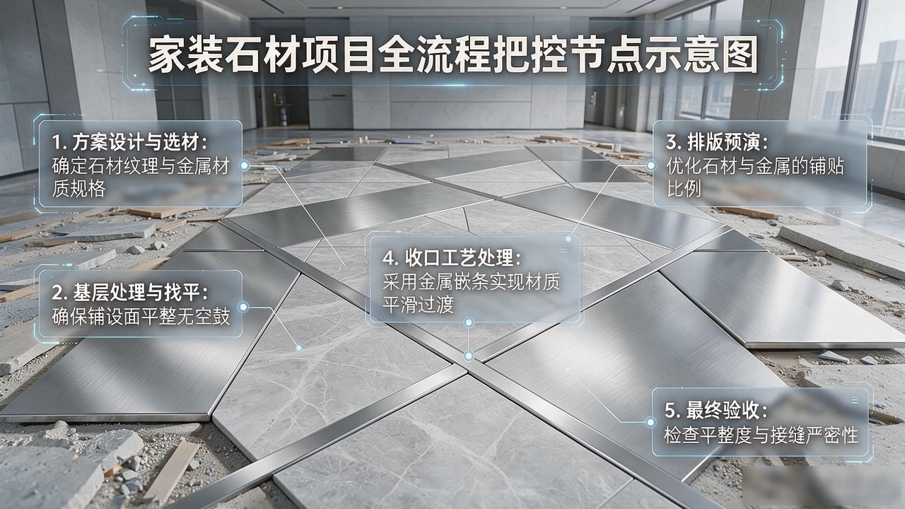 家装石材项目，全流程需要把控的节点_石材厚度是主控项目么_石材吊挂节点