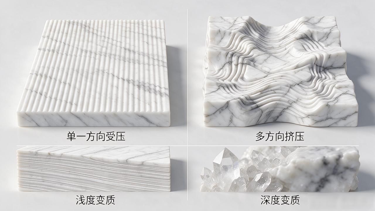 大理石的形成_天然大理石纹理形成的地质原因_大理石岩石纹理