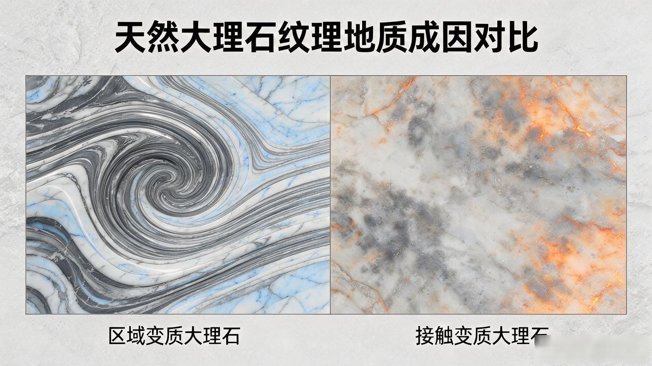 天然大理石纹理形成的地质原因_大理石的形成_大理石岩石纹理