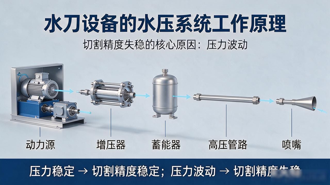 水刀增压器原理动态图_水刀设备的水压系统工作原理_水刀的水压是多少