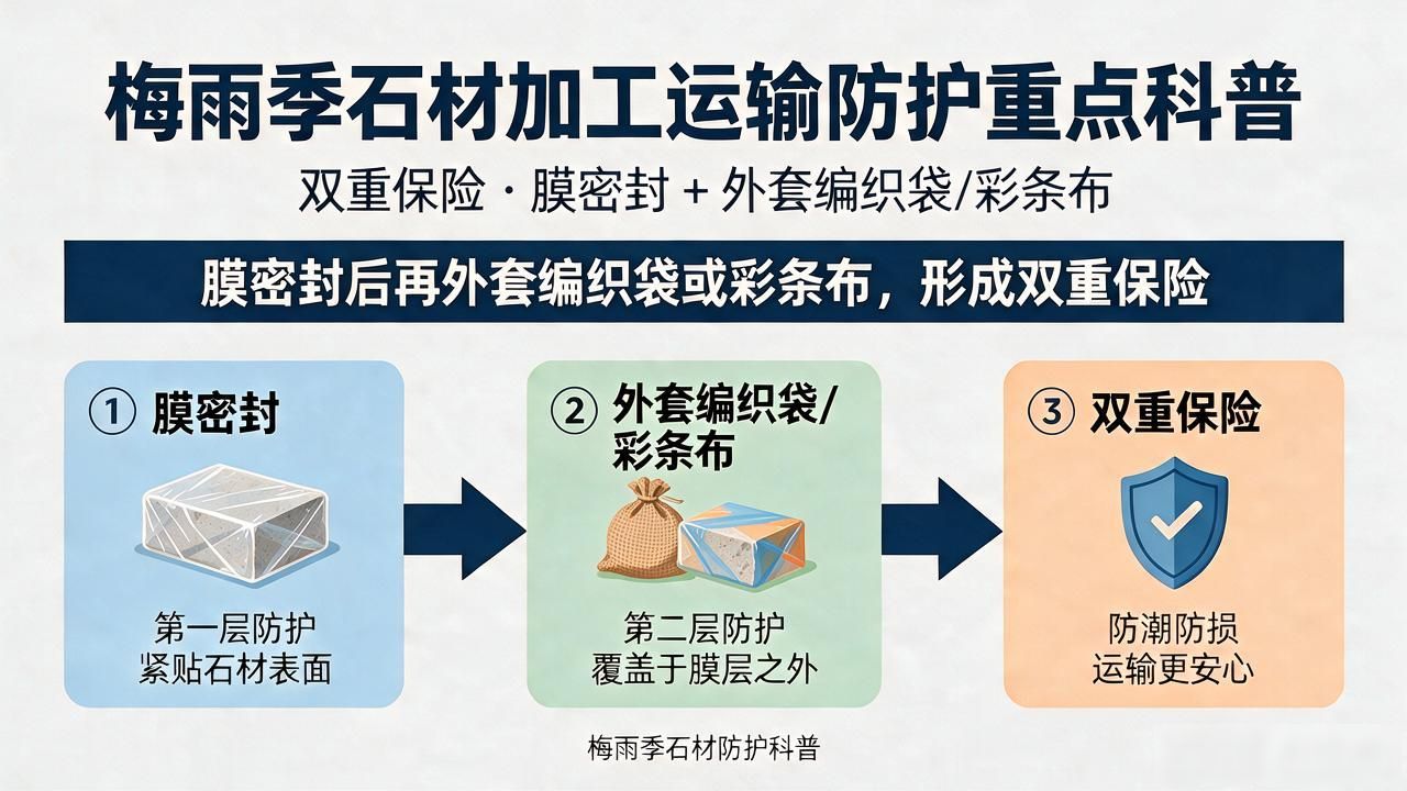 石材防护剂化学辅助剂_梅雨季石材加工运输防护重点科普_石材防护剂的施工视频