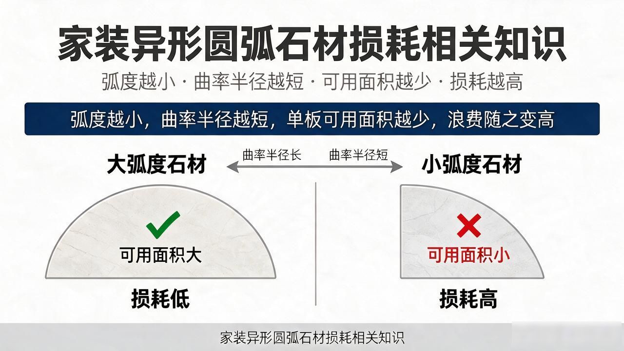 圆弧异形门板图片_石材异形加工有哪些_家装异形圆弧石材损耗相关知识