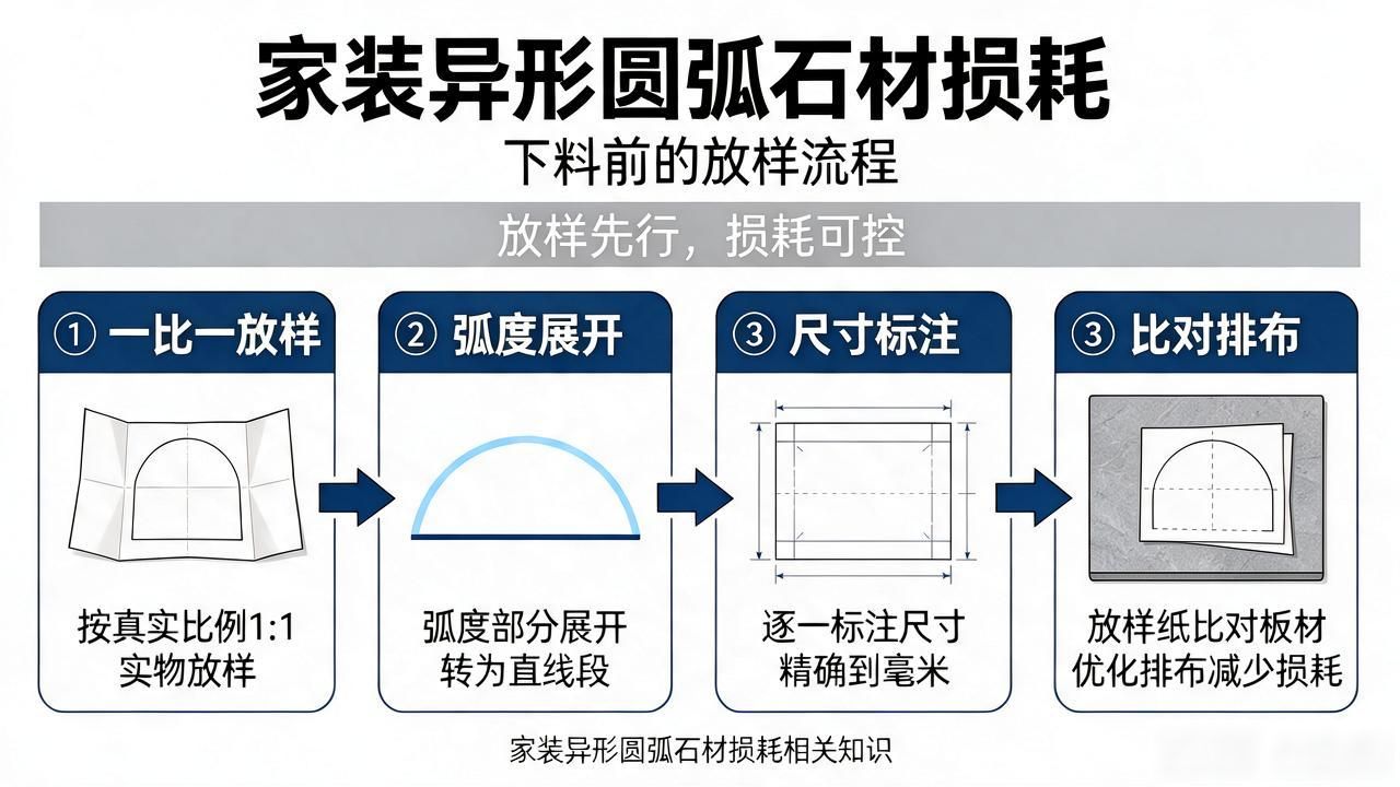 圆弧异形门板图片_石材异形加工有哪些_家装异形圆弧石材损耗相关知识
