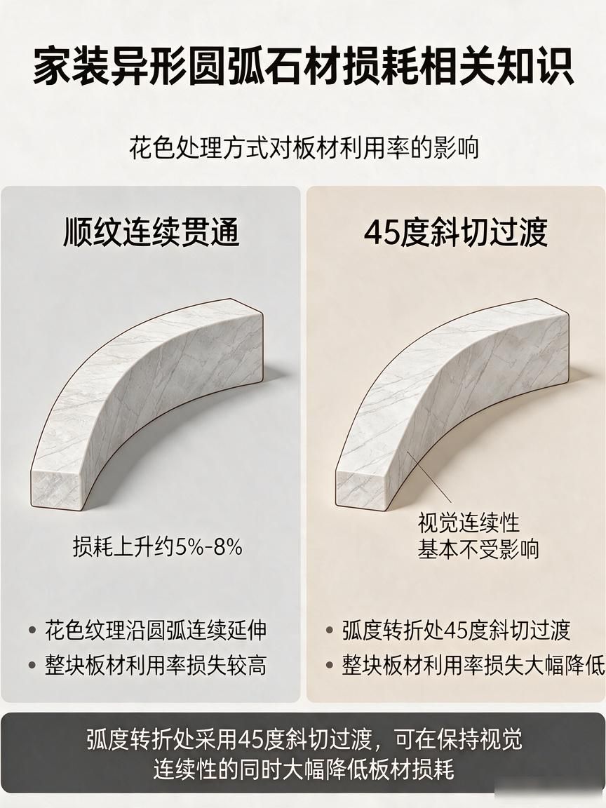 家装异形圆弧石材损耗相关知识_圆弧异形门板图片_石材异形加工有哪些