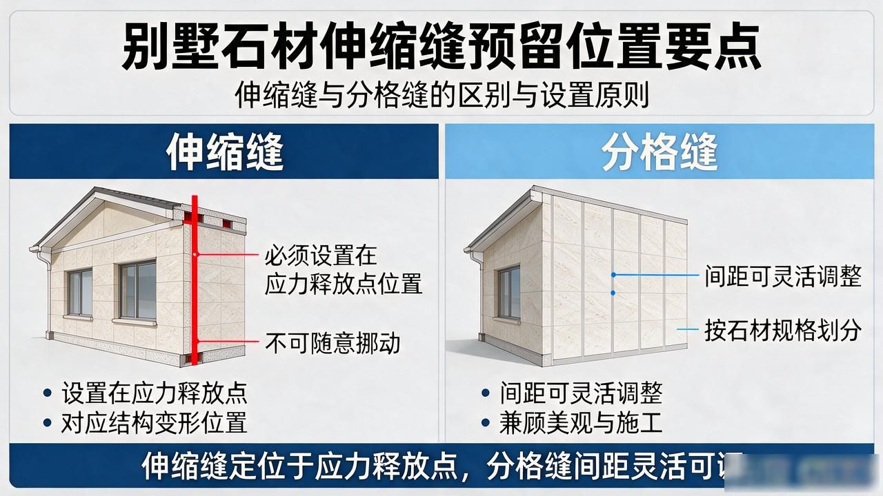 别墅石材梯步效果图_石材别墅二层门楼柱子怎么设计_别墅石材伸缩缝预留位置要点