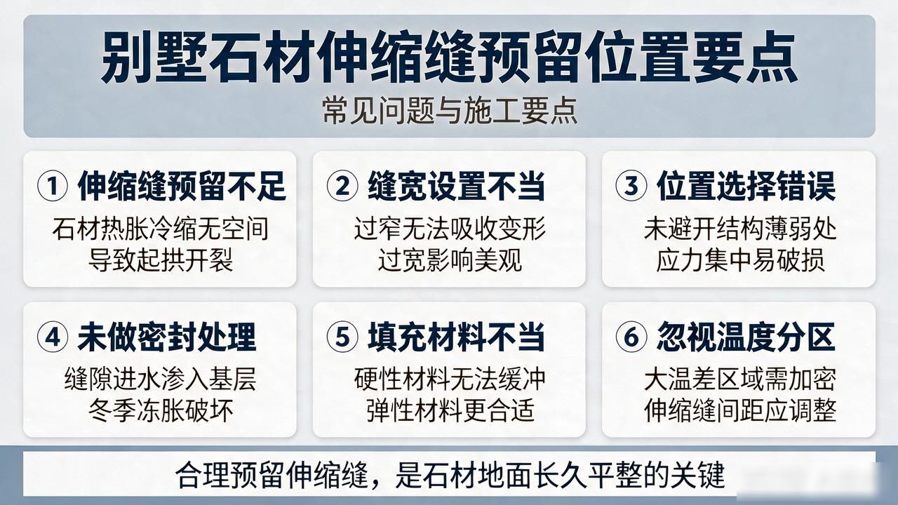 别墅石材伸缩缝预留位置要点_石材别墅二层门楼柱子怎么设计_别墅石材梯步效果图