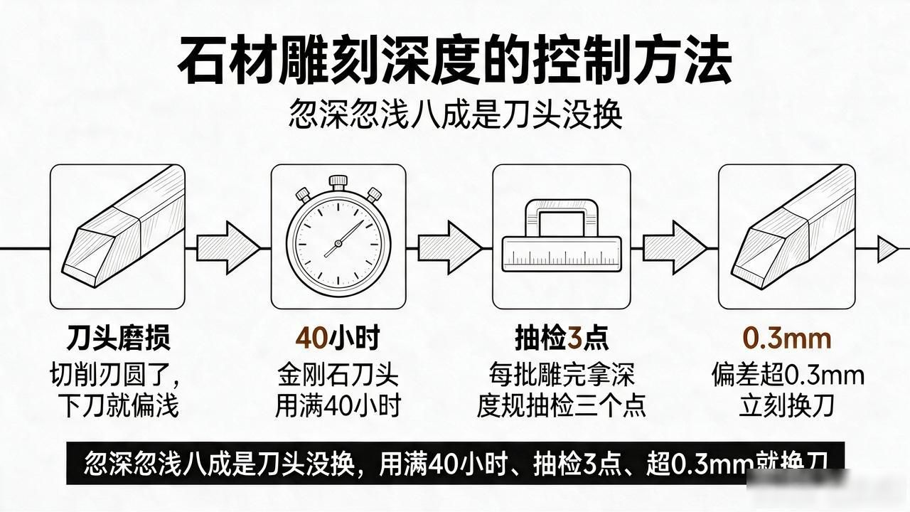 雕刻深度石材控制方法有哪些_石材雕刻深度的控制方法_雕刻深度石材控制方法是什么