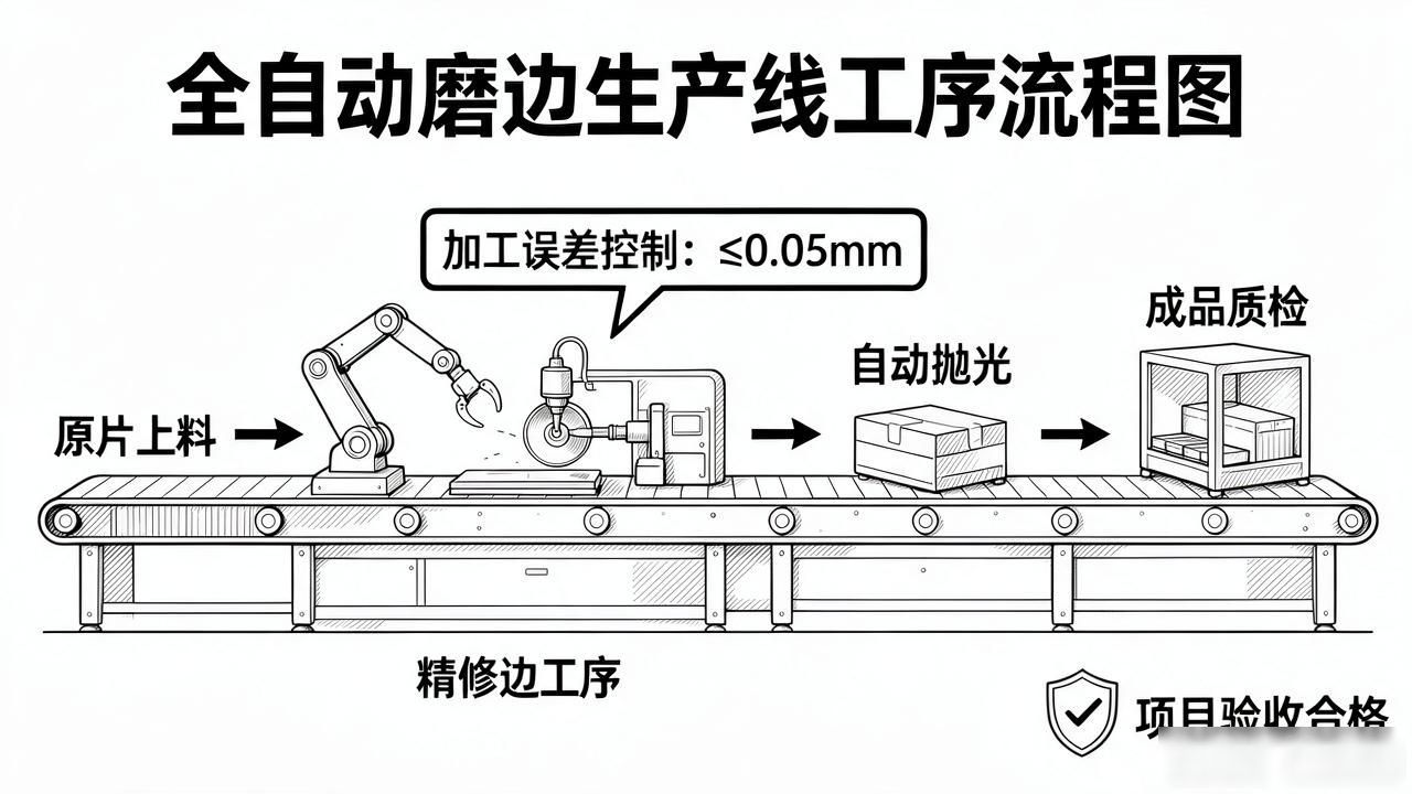 机加工工序流程里M_磨槽工序_全自动磨边生产线的工序流程