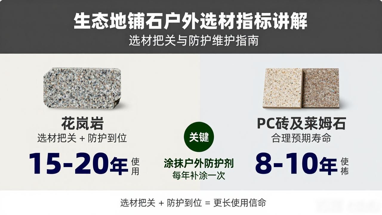 户外生态地铺石院子_生态地铺石铺装方法_生态地铺石户外选材指标讲解