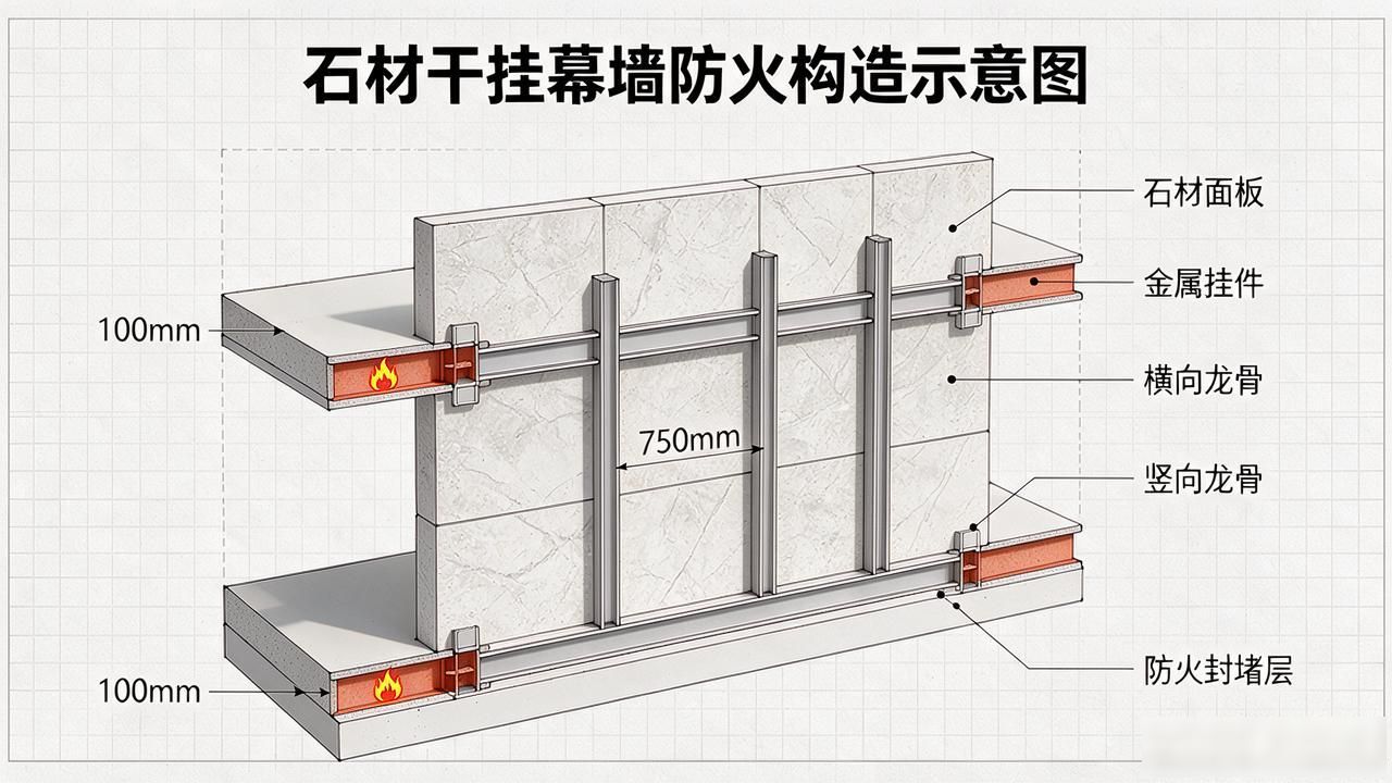 石材干挂幕墙的防火构造要求封面图新闻