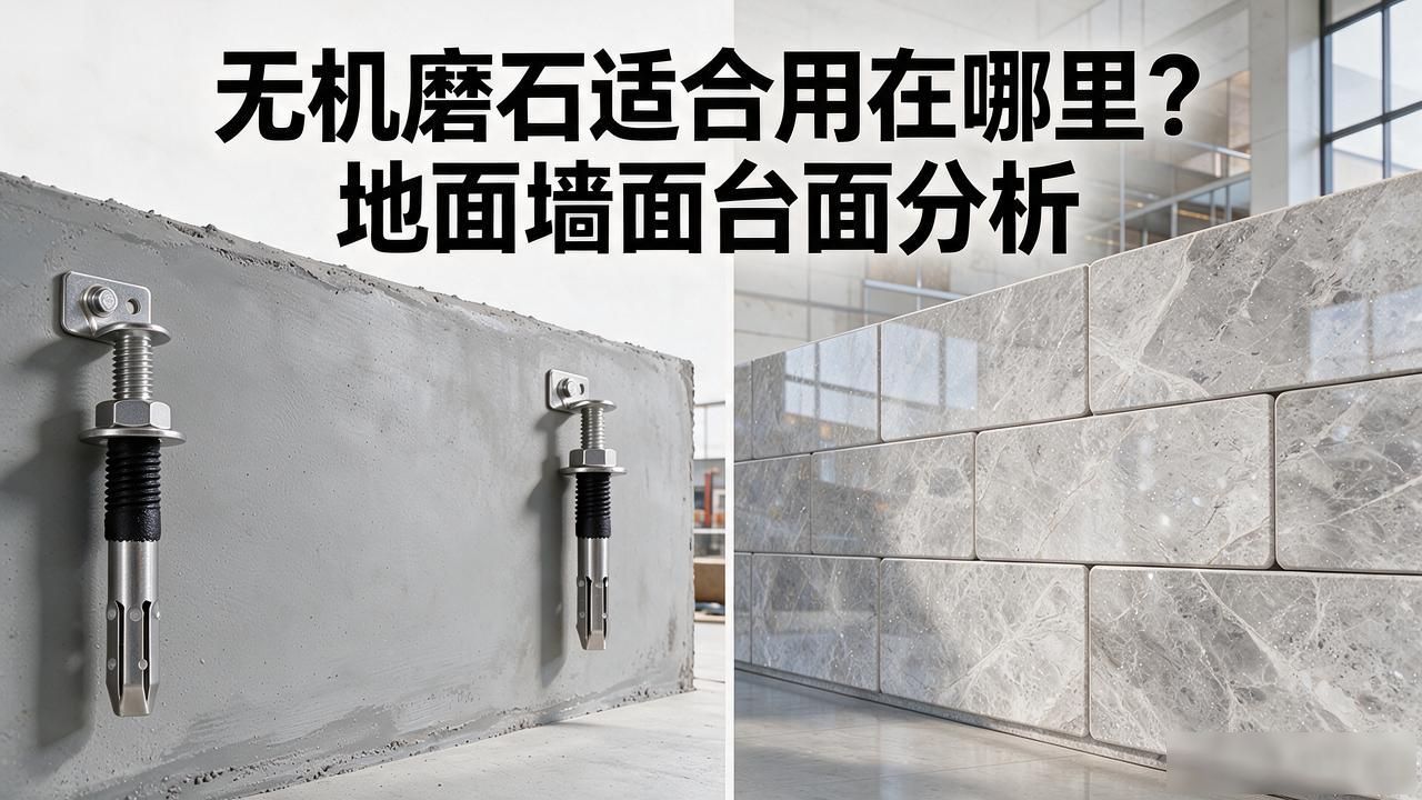 无机磨石地面图片_无机磨石适合用在哪里？地面墙面台面分析_地面无机磨石可以做图形吗