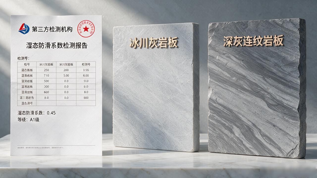 岩纹板属于什么档次_浅灰冰川灰门效果图_冰川灰岩板和连纹岩板(深灰)哪个好？6个维度对比