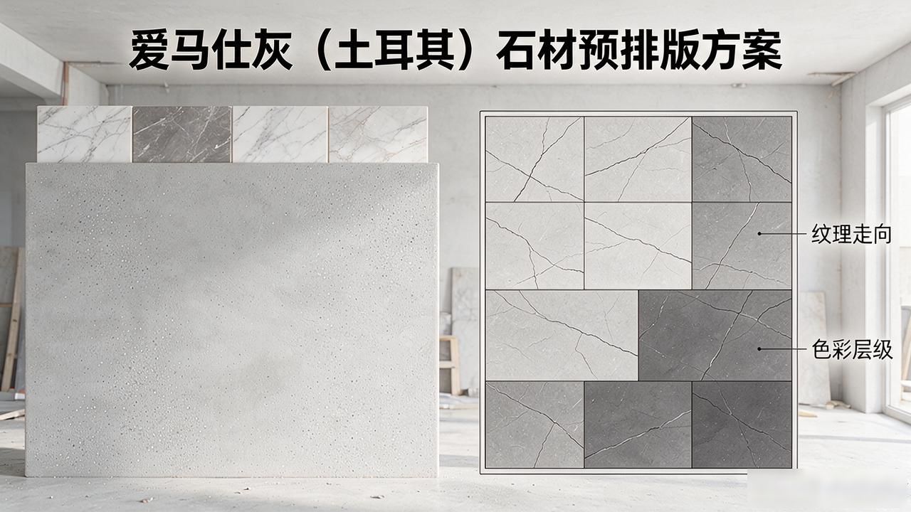 爱马仕灰(土耳其)做背景墙/厨房台面合适吗_灰色厨房台面好不好_厨房灰色台面